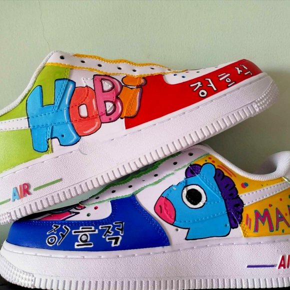 Custom Air Force 1 Sneakers Korean Style M3.5/W5/EU35.5 New - Picture 2 of 7